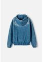 Chaqueta Mic En Denim Azul Medio Con Apliques De Estrellas Para Niña 6 de MARCA MIC