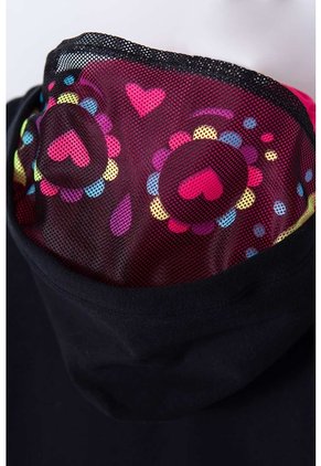 Buzo De Mic Catrina Con Capucha Negro Para Niña 8