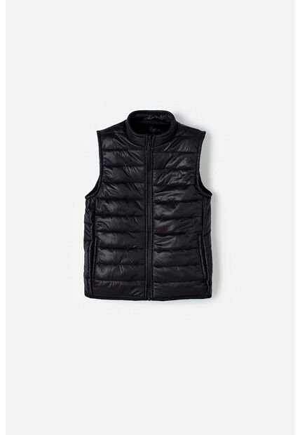 Chaleco De Mic Con Cierre Frontal Negro Para Niño 12