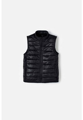 Chaleco De Mic Con Cierre Frontal Negro Para Niño 12