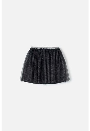 Falda De Mic Tipo Tutú Negra Para Niña 4