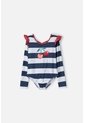 Vestido De Baño Mic Azul, Rojo Y Blanco Manga Larga Para Niña 10 de MARCA MIC