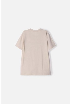 Camiseta De Mic Manga Corta Caqui Para Niño 4