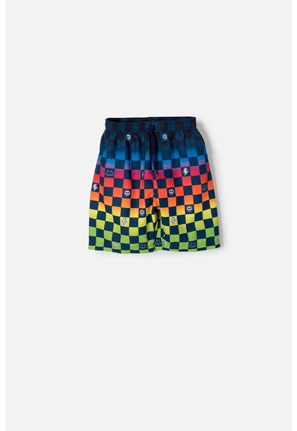 Pantaloneta De Baño Mic Multicolor Con Pretina Elástica Para Niño 12