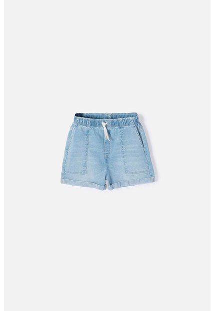Short De Mic Con Cordón Azul Para Niña 4