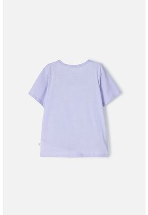 Camiseta De Mic Manga Corta Lila Para Niña 4