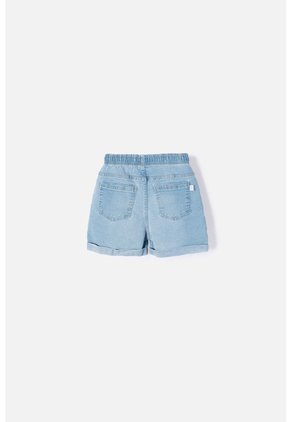 Short De Mic Con Cordón Azul Para Niña 4