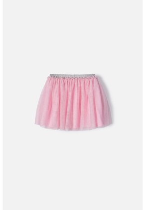 Falda De Mic Corta Rosada Para Niña 12