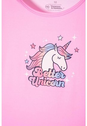 Camiseta De Mic Manga Corta Rosada Para Niña 10