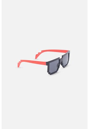 Gafas De Sol De Mic Negro Y Rojo Para Niño U