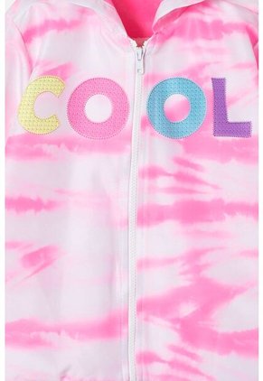 Chaqueta Mic Con Capucha Rosada Para Niña 4