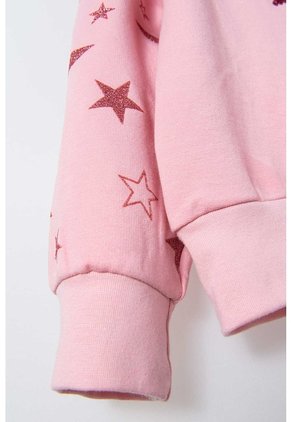 Buzo De Mic Cerrado Palo De Rosa Para Niña 4