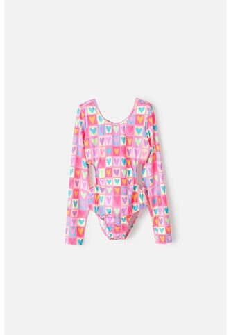 Vestido De Baño Mic Manga Larga Multicolor Para Niña 10 MARCA MIC