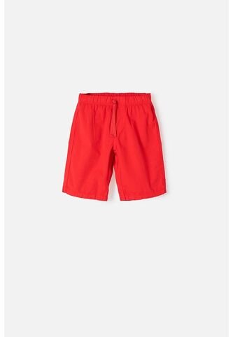 Bermuda De Mic Con Bolsillos Roja Para Niño 12 MARCA MIC
