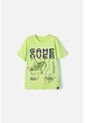 Camiseta Mic Verde Limón Manga Corta Para Niño 4 de MARCA MIC