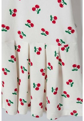 Vestido De Mic Manga Corta Marfil Para Niña 6