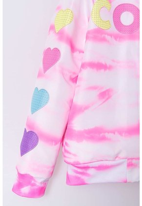 Chaqueta Mic Con Capucha Rosada Para Niña 4