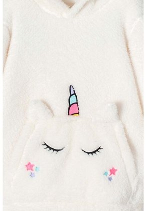 Buzo De Mic Con Capucha Y Cerrado Marfil Para Niña 6