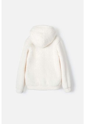 Buzo De Mic Con Capucha Y Cerrado Marfil Para Niña 6