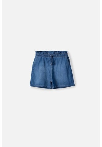 Short De Mic Con Cordón Azul Para Niña 4 MARCA MIC