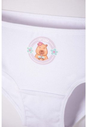 Pack X2 Panties De Capybara Rosa Y Blanco Para Niña 8