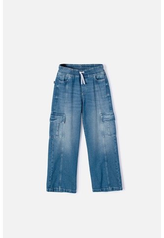 Jean De Mic Con Cordón Azul Para Niña 4 MARCA MIC