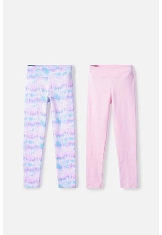 Pack X2 Leggins De Mic Multicolor Para Niña 8 MARCA MIC