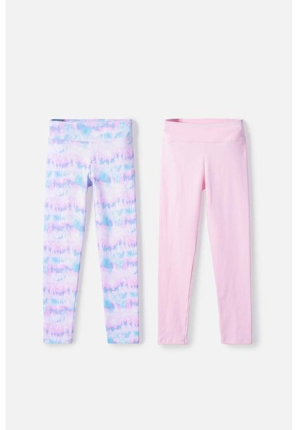 Pack X2 Leggins De Mic Multicolor Para Niña 8