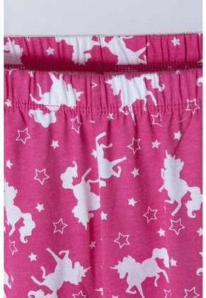 Pijama De Mic Con Pantalón Largo Blanco Y Fucsia Para Niña 6