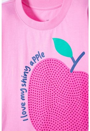 Camiseta De Mic Manga Corta Rosado Para Niña 8