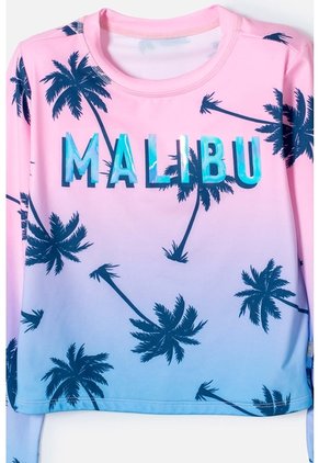 Vestido De Baño Mic Multicolor De Camiseta Manga Larga Para Niña 4