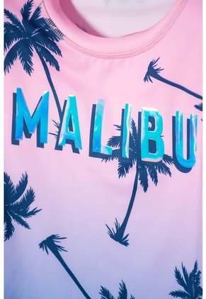 Vestido De Baño Mic Multicolor De Camiseta Manga Larga Para Niña 4