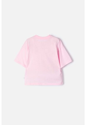 Camiseta De Capybara Rosa Pastel Manga Corta Para Niña 6