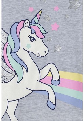 Camiseta De Mic Manga Corta Gris Para Niña 4