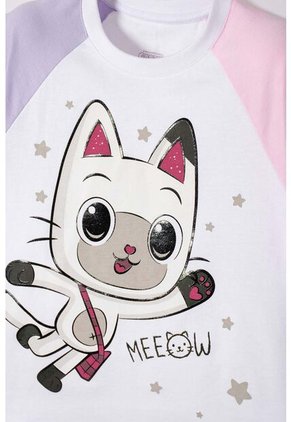 Camiseta De Gabby’s Dollhouse Manga Corta Multicolor Para Niña