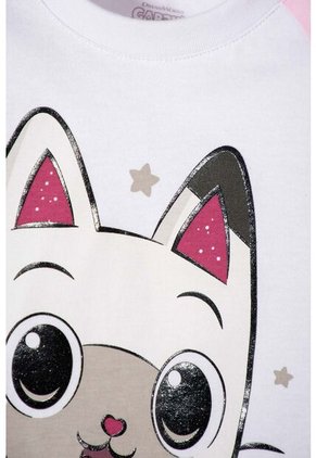 Camiseta De Gabby’s Dollhouse Manga Corta Multicolor Para Niña