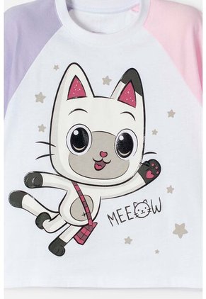 Camiseta De Gabby’s Dollhouse Manga Corta Multicolor Para Niña