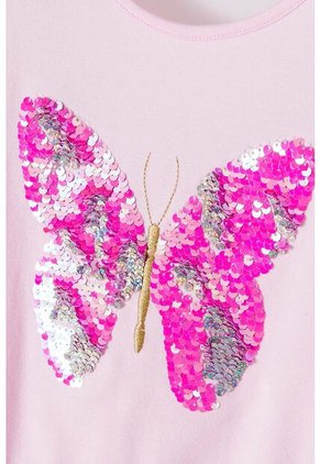 Vestido De Mic Con Aplique De Lentejuelas Multicolor Para Niña 4