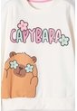 Buzo De Capybara Marfil De Diseño Cerrado Para Niña 4 de MARCA MIC