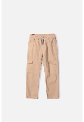 Jogger De Mic Con Cordón Caqui Para Niño 12 MARCA MIC