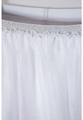 Falda De Mic Corta Blanco Para Niña 12