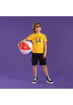 Bermuda De Mic Con Cordón Negra Para Niño 6