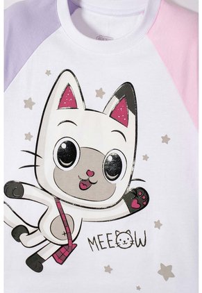 Camiseta De Gabby’s Dollhouse Manga Corta Multicolor Para Niña