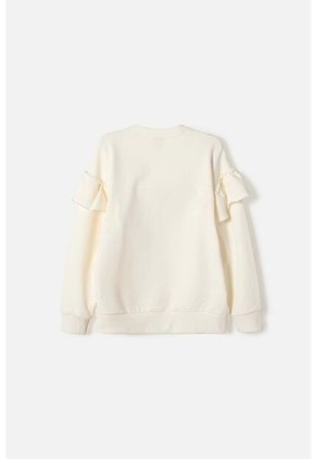 Buzo De Mic Cerrado Marfil Para Niña 14