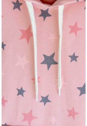 Vestido De Mic Manga Larga Y Gorro  Rosado Para Niña 4