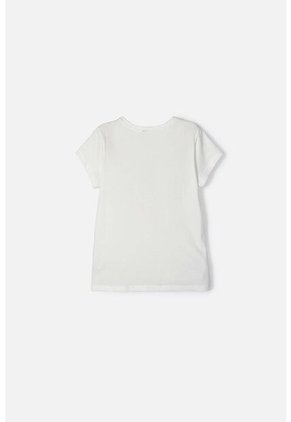 Camiseta Mic Manga Corta Marfil Para Niña 10