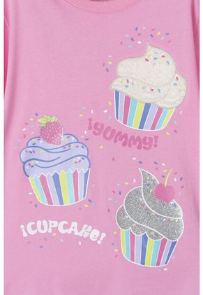 Camiseta Mic Rosada De Diseño Clásico Para Niña 8