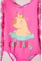 Vestido De Baño De Mic Manga Larga Rosado Para Niña 4 de MARCA MIC