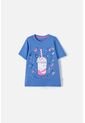 Camiseta Mic Azul Hortensia Manga Corta Para Niña 12 de MARCA MIC