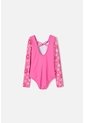 Vestido De Baño De Mic Manga Larga Rosado Para Niña 4 de MARCA MIC